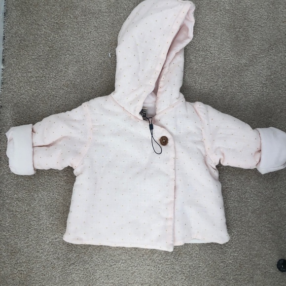 NEW! Bonton by Bonpoint pink baby jacket - Picture 1 of 7